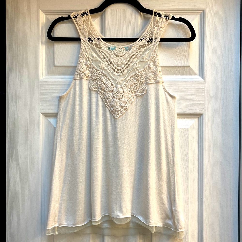 Maurices - crochet detail flowy top